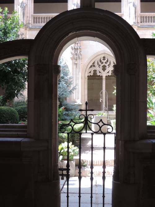gate to cloister